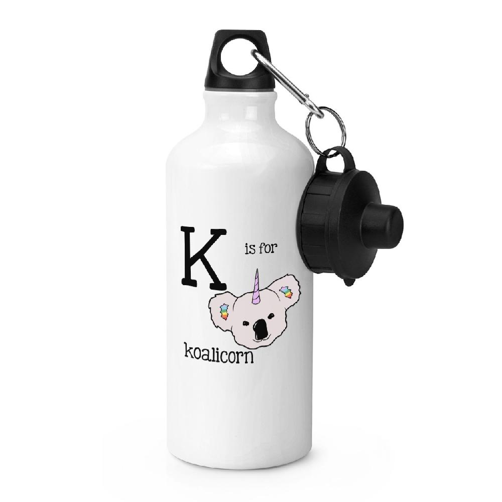 gift base Letter K Is For Koalicorn Sports Bottle