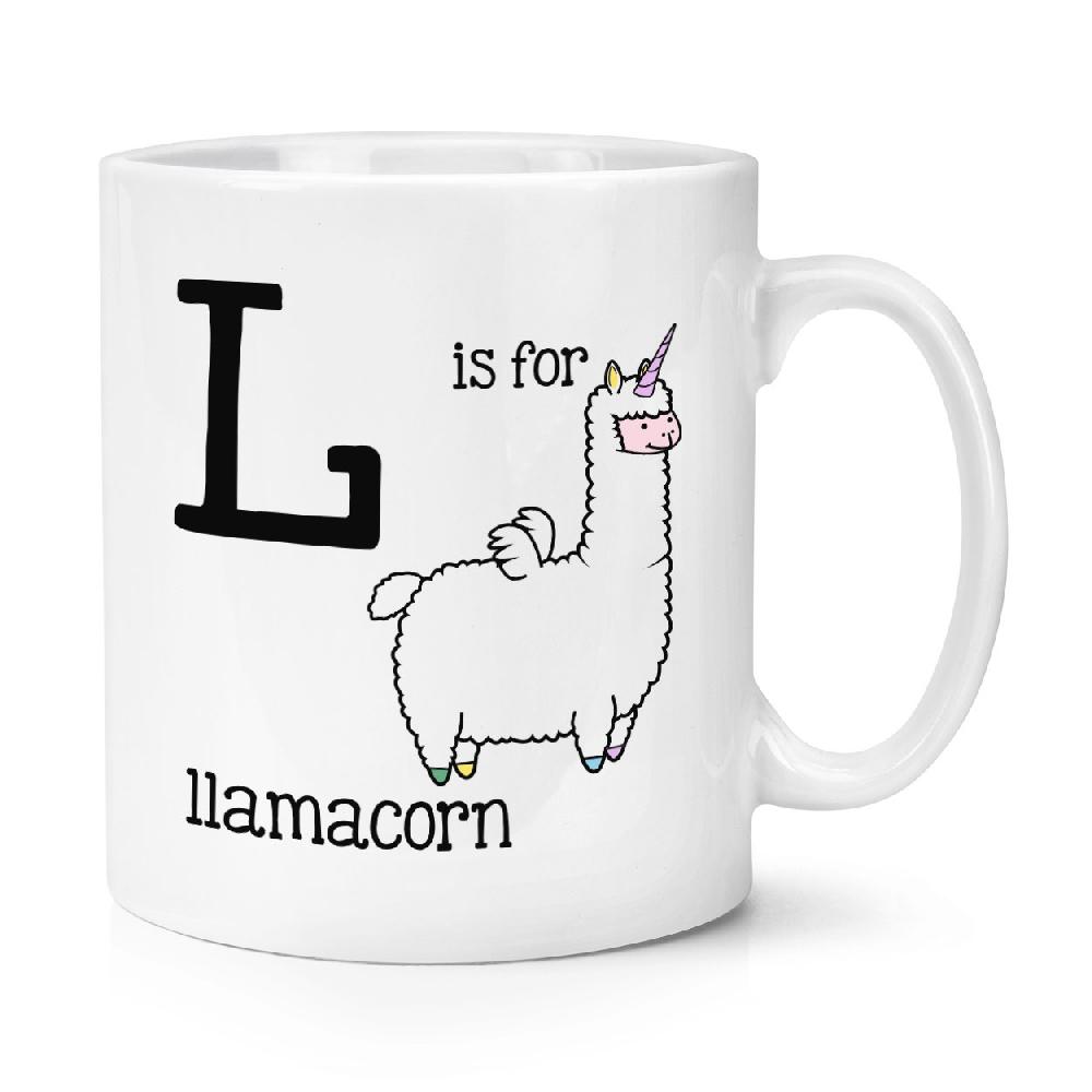 gift base Letter L Is For Llamacorn 10oz Mug Cup