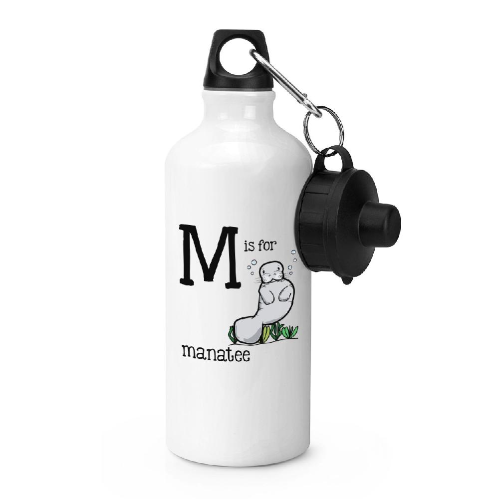gift base Letter M Is For Manatee Sports Bottle
