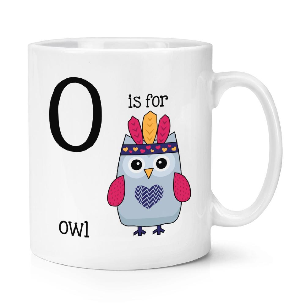 gift base Letter O Is For Owl 10oz Mug Cup