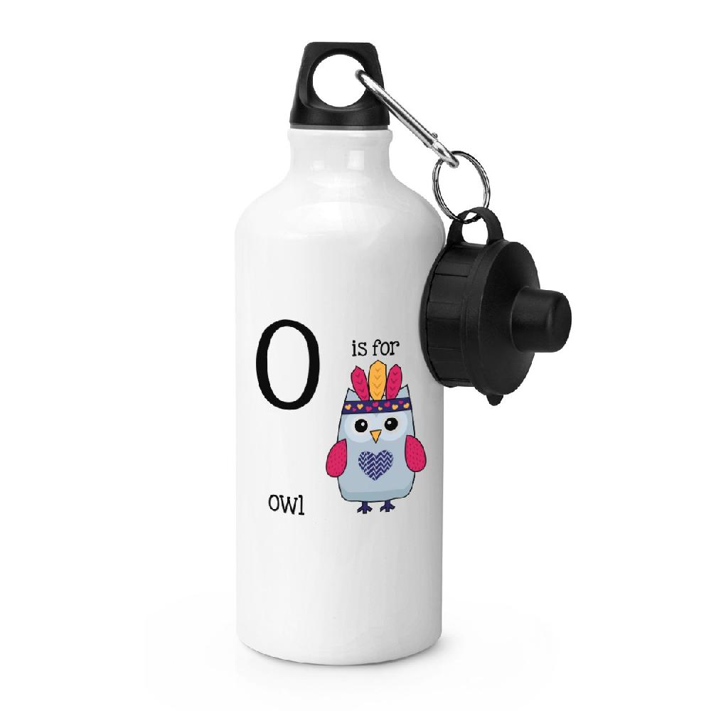 gift base Letter O Is For Owl Sports Bottle