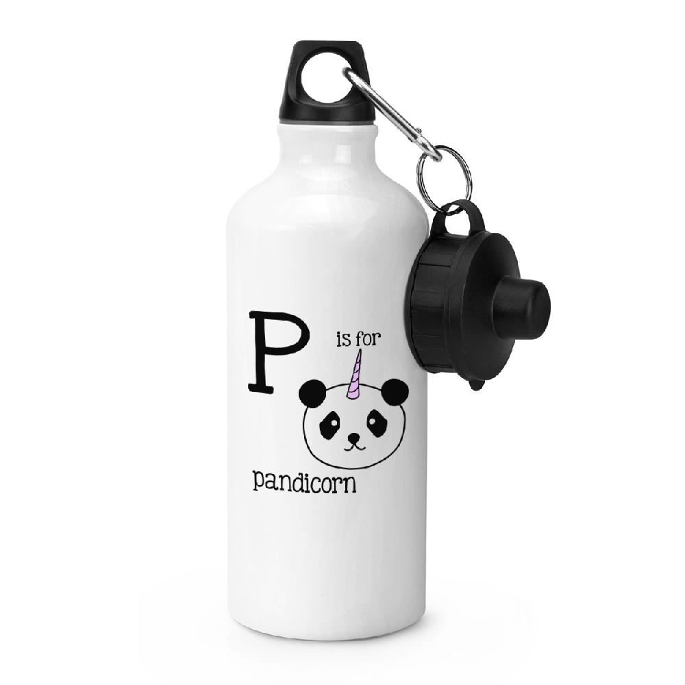 gift base Letter P Is For Pandicorn Sports Bottle