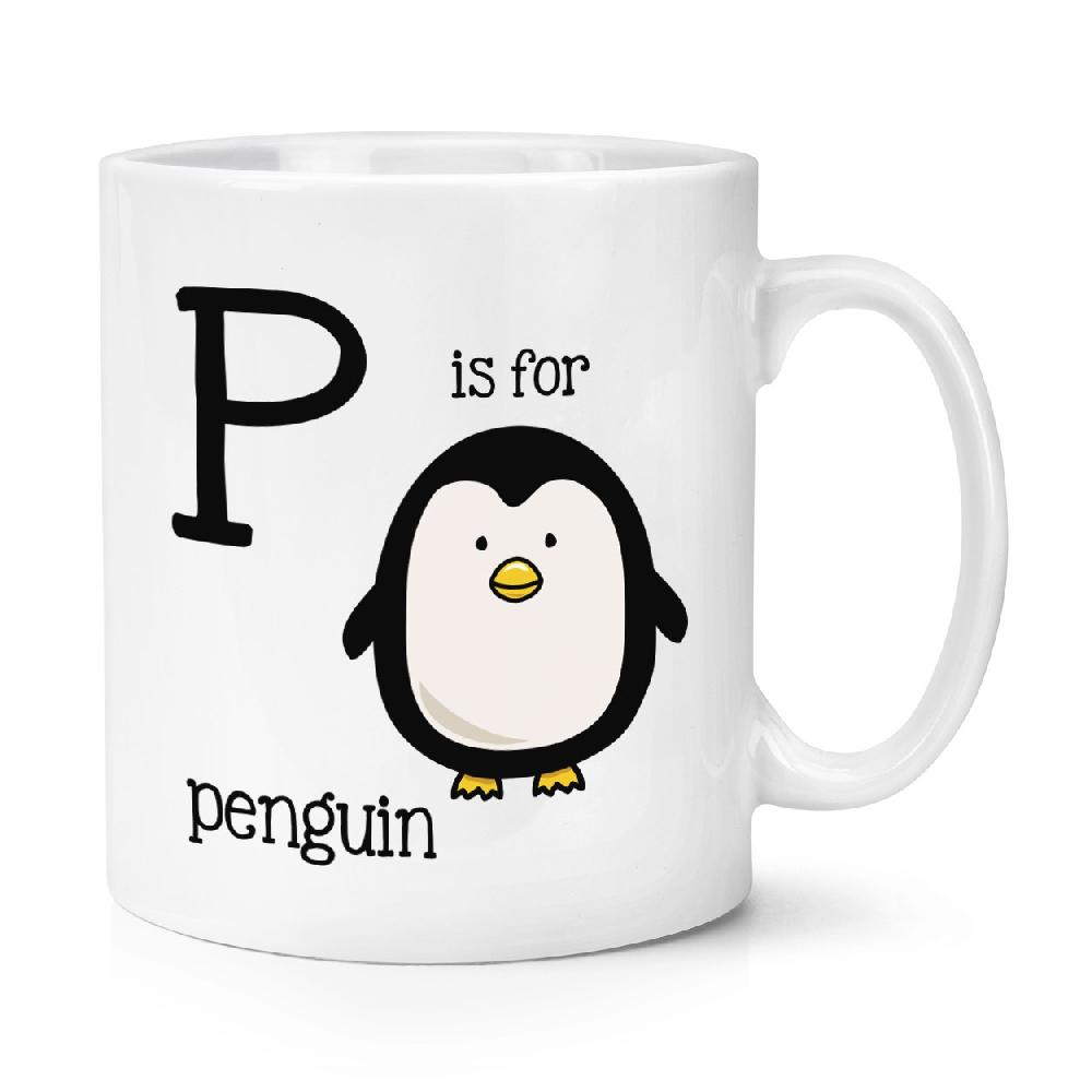 gift base Letter P Is For Penguin 10oz Mug Cup