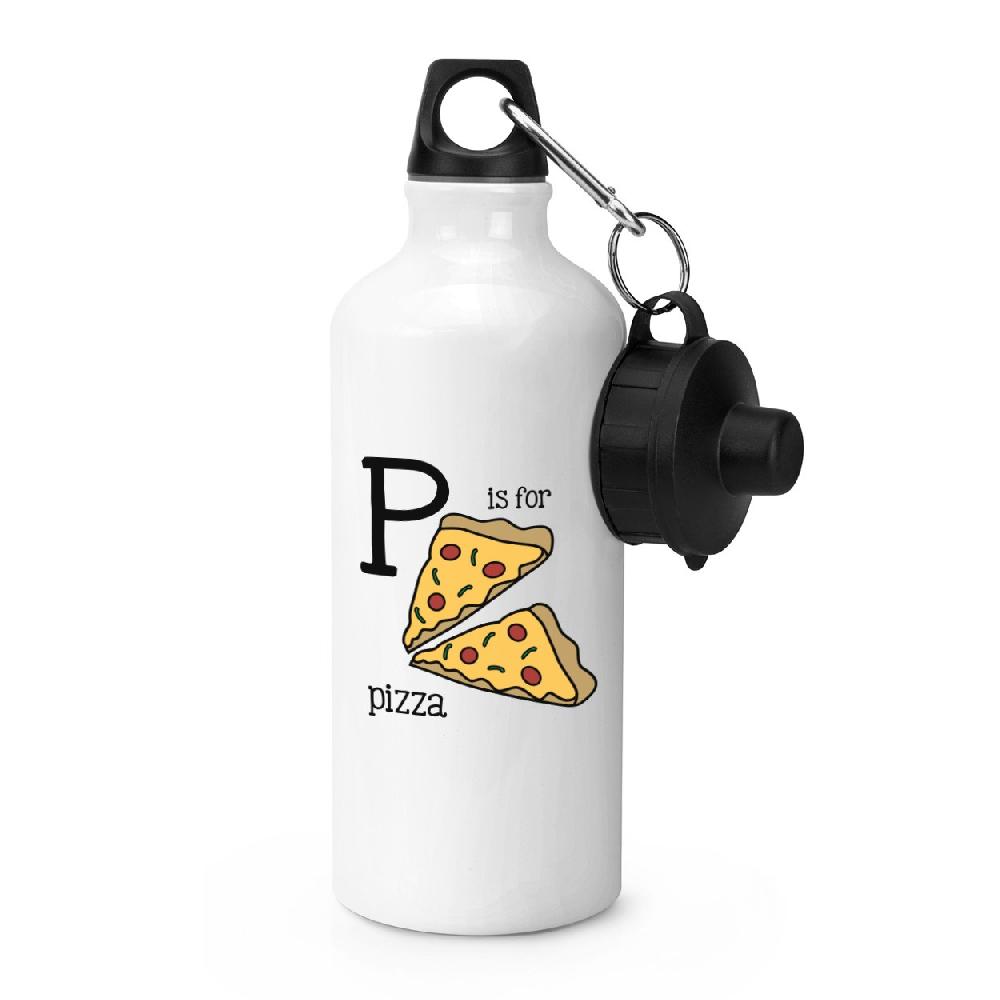 gift base Letter P Is For Pizza Sports Bottle