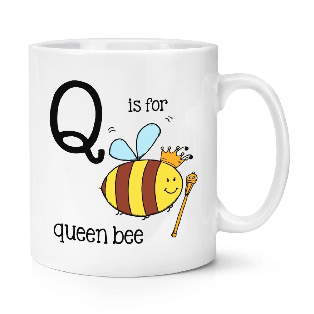 gift base Letter Q Is For Queen Bee 10oz Mug Cup