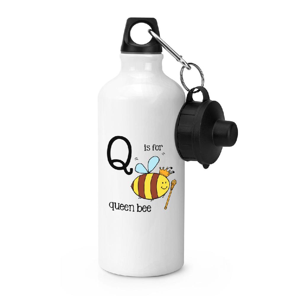gift base Letter Q Is For Queen Bee Sports Bottle