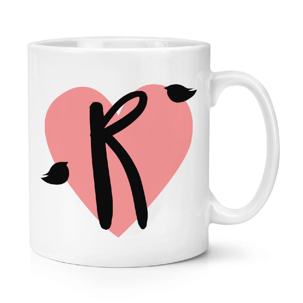 gift base Letter R Heart Alphabet 10oz Mug Cup