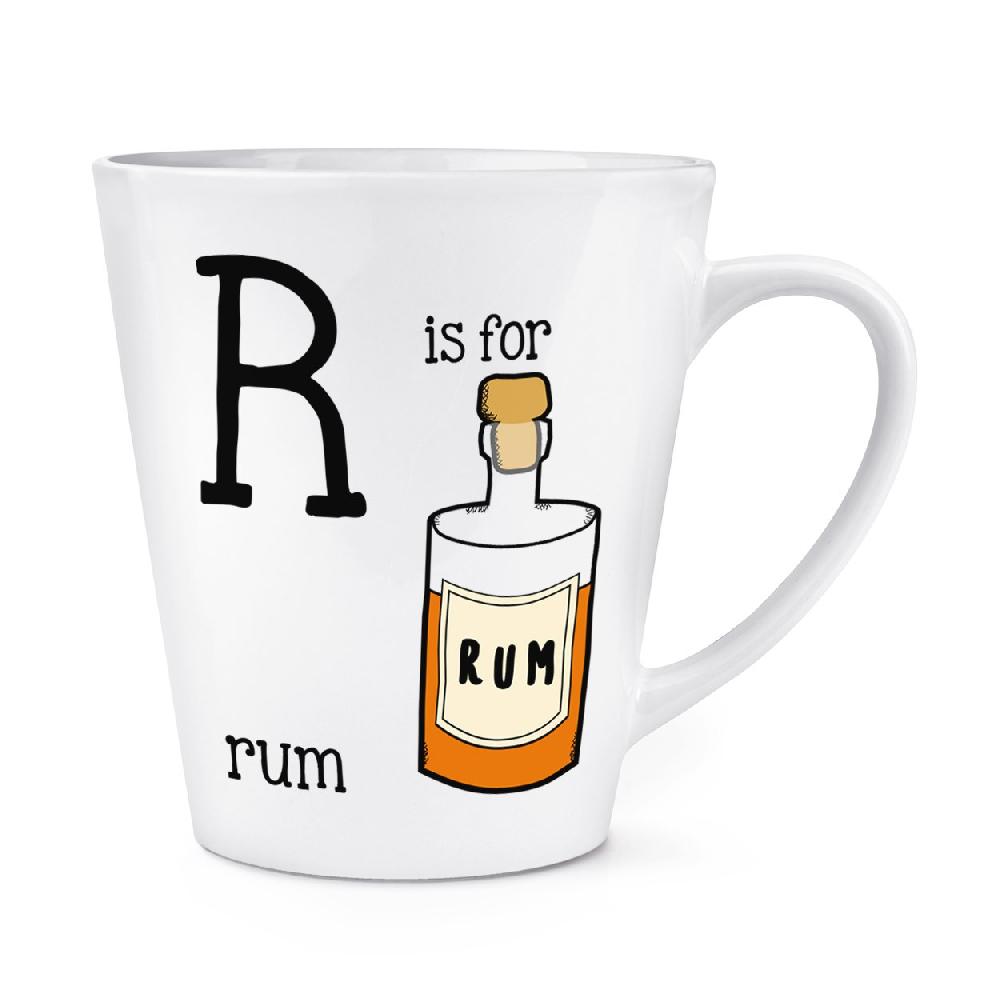 gift base Letter R Is For Rum 12oz Latte Mug Cup