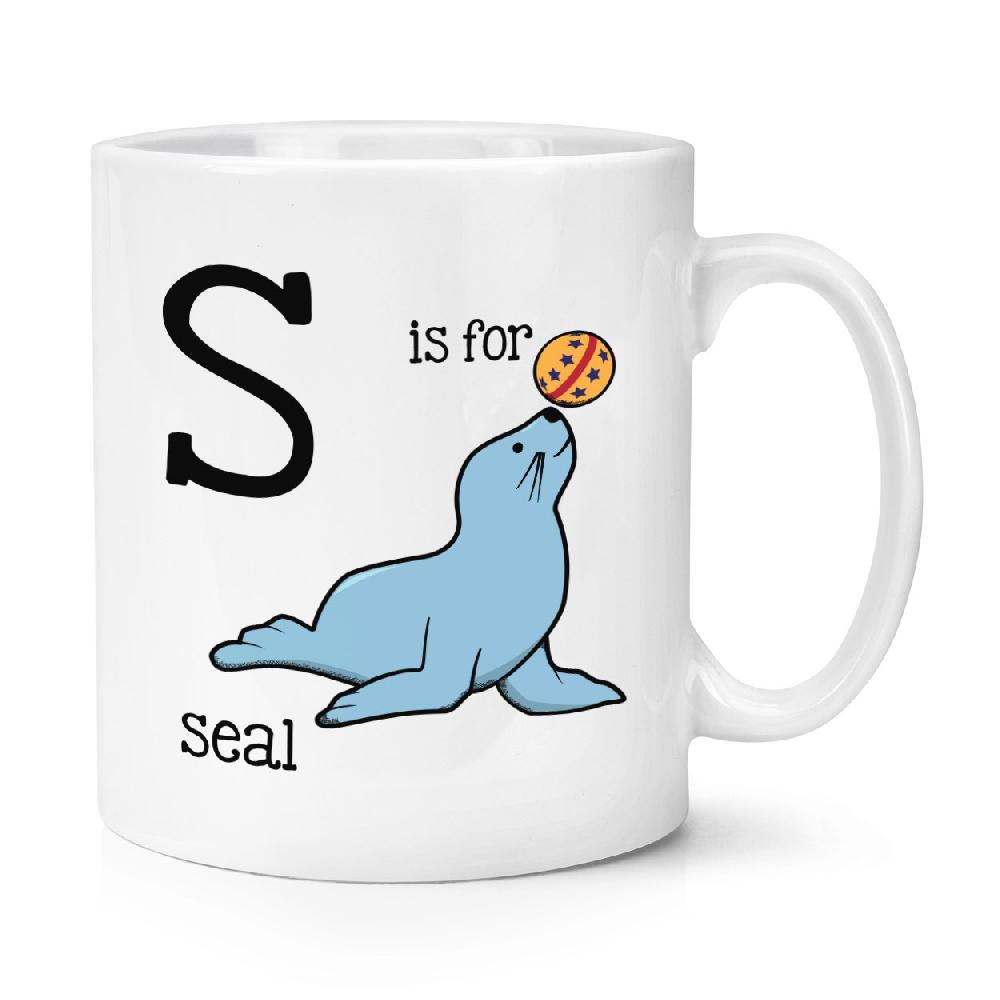 gift base Letter S Is For Seal 10oz Mug Cup