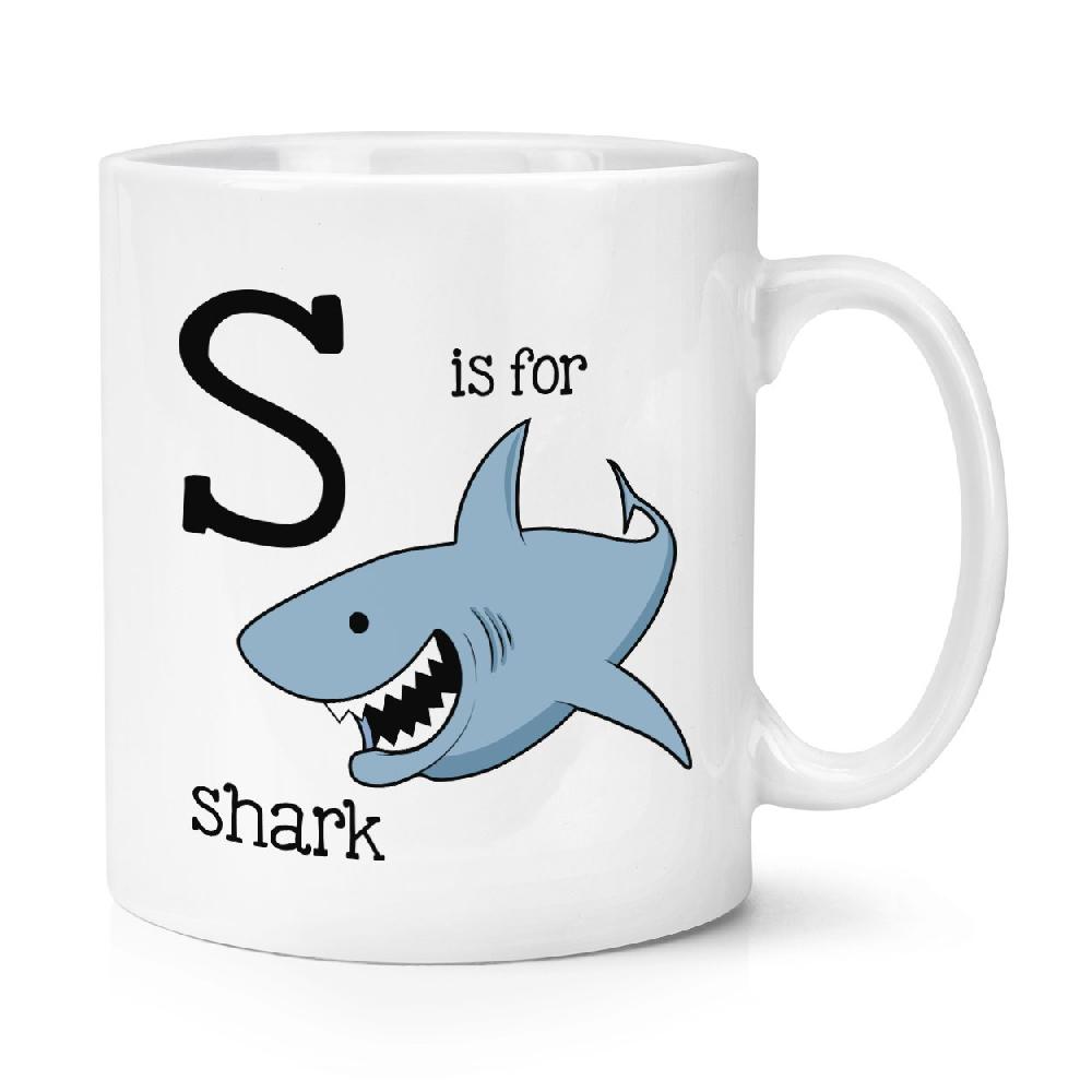 gift base Letter S Is For Shark 10oz Mug Cup