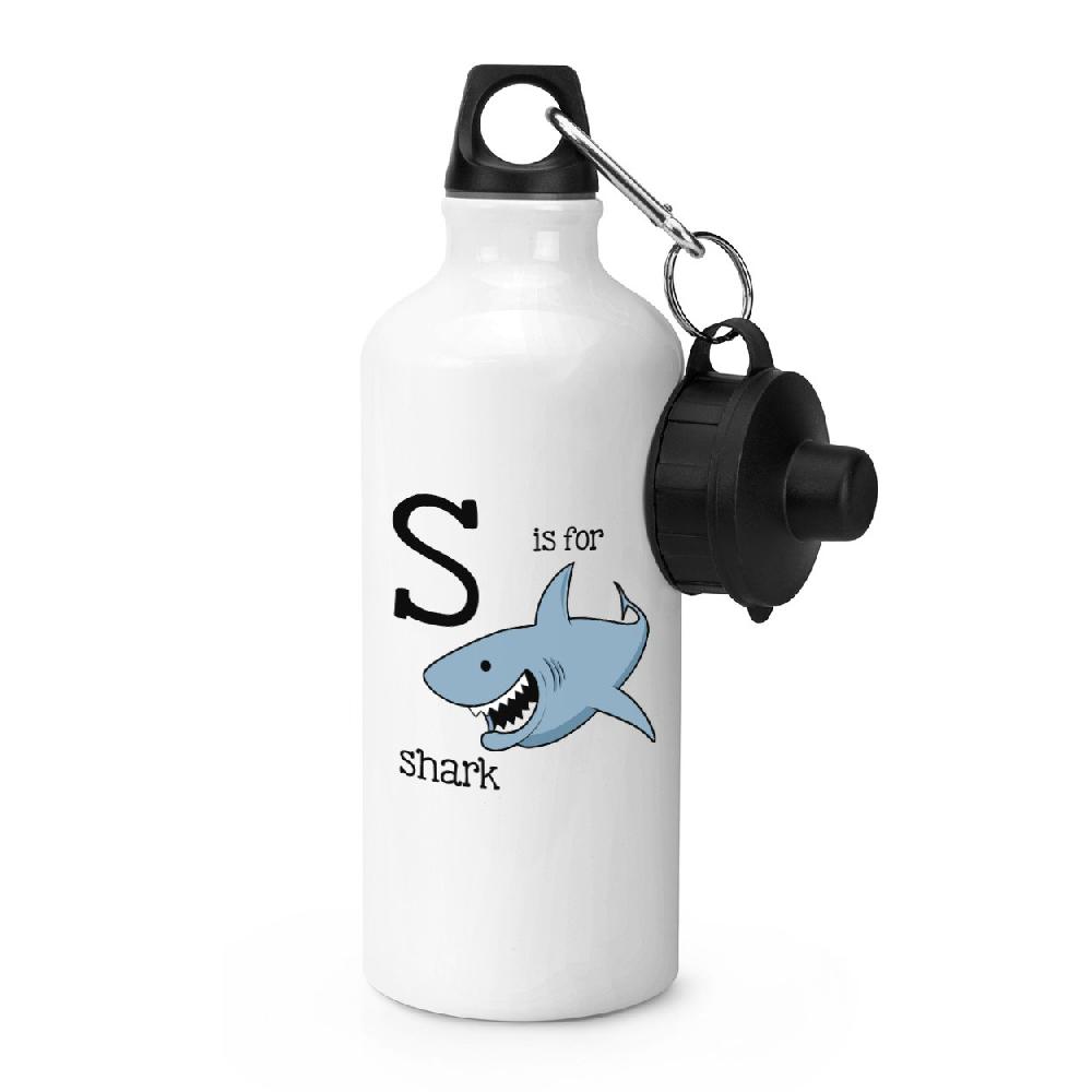 gift base Letter S Is For Shark Sports Bottle