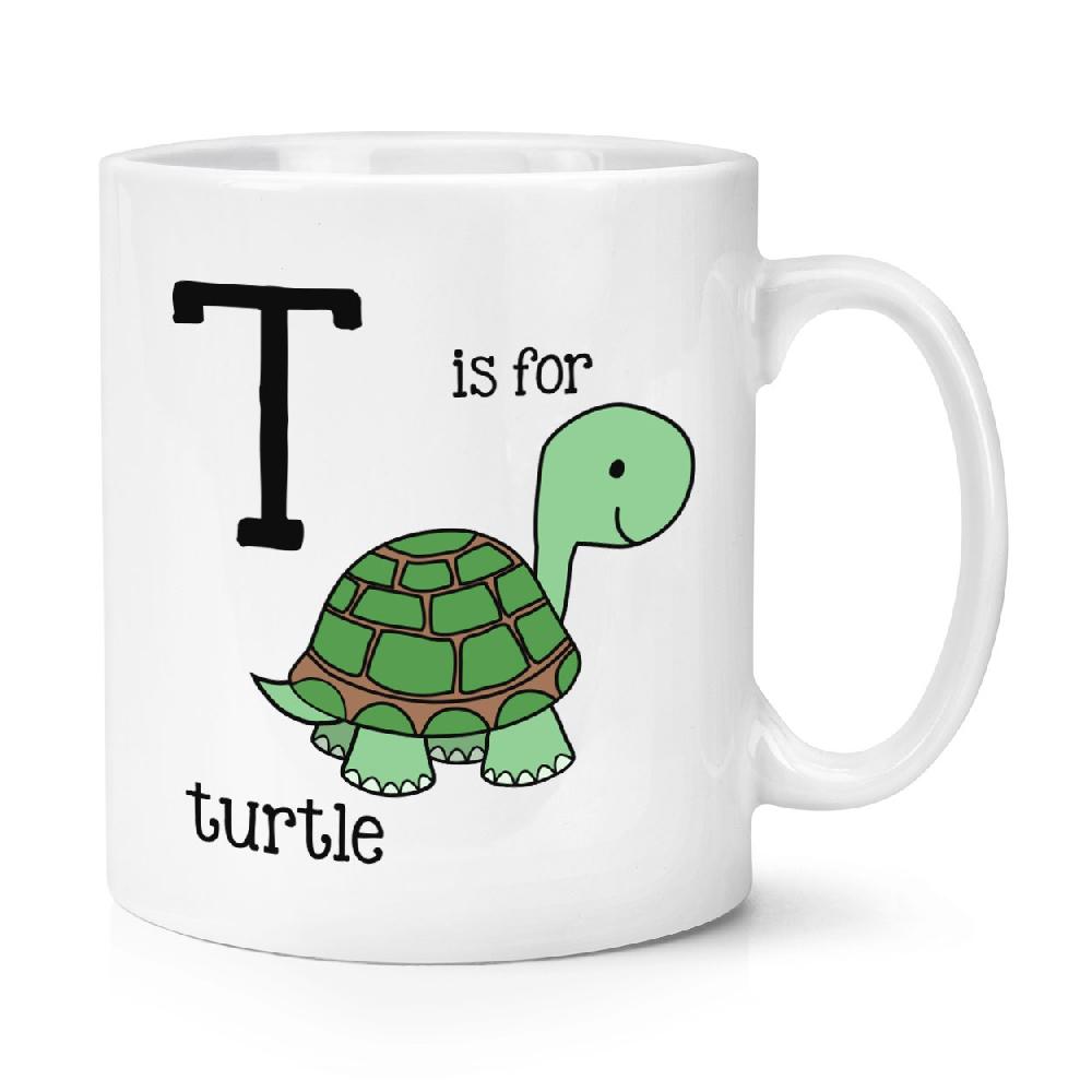 gift base Letter T Is For Turtle 10oz Mug Cup
