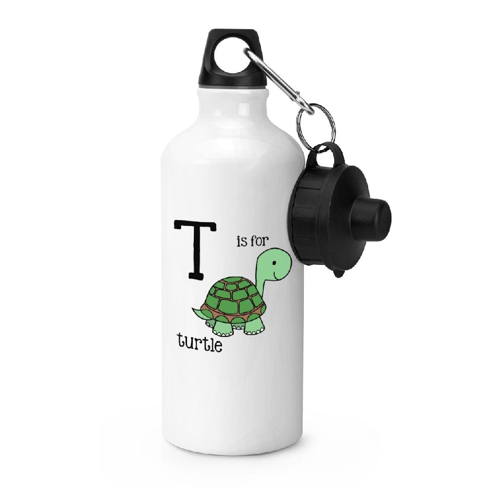 gift base Letter T Is For Turtle Sports Bottle