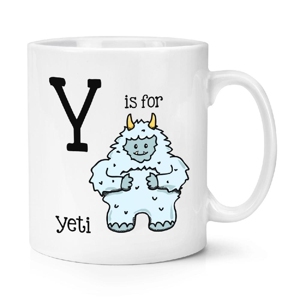 gift base Letter Y Is For Yeti 10oz Mug Cup