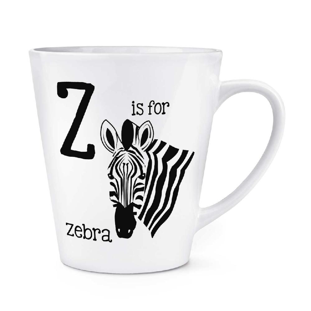 gift base Letter Z Is For Zebra 12oz Latte Mug Cup