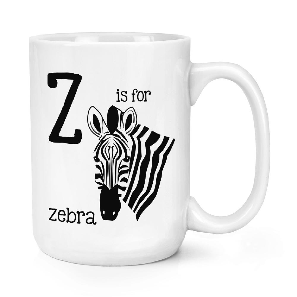 gift base Letter Z Is For Zebra 15oz Large Mug Cup