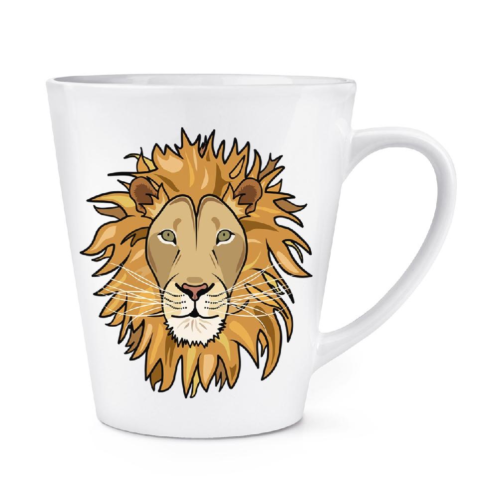 gift base Lion Face 12oz Latte Mug Cup