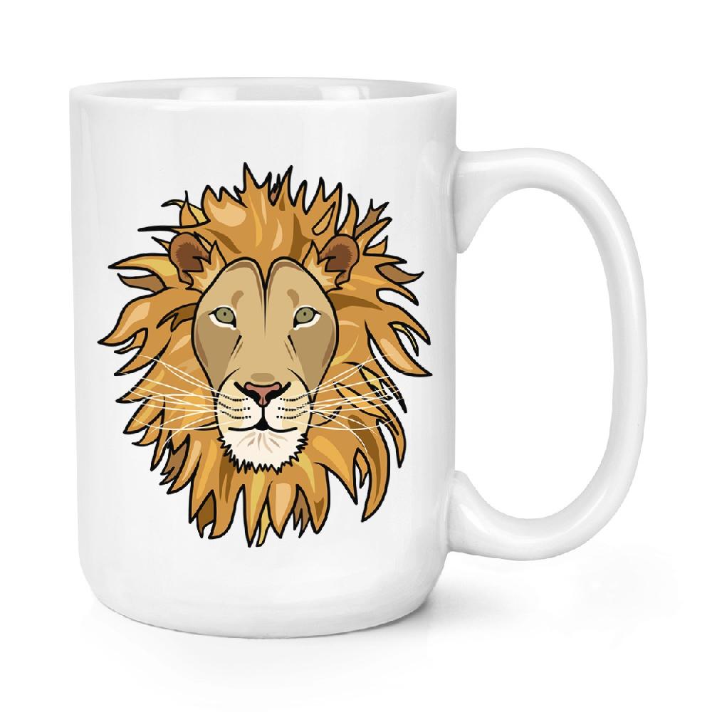 gift base Lion Face 15oz Large Mug Cup