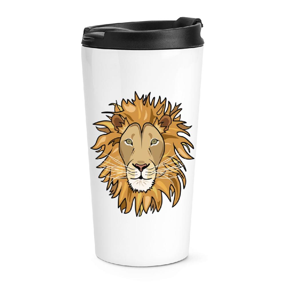 gift base Lion Face Travel Mug Cup