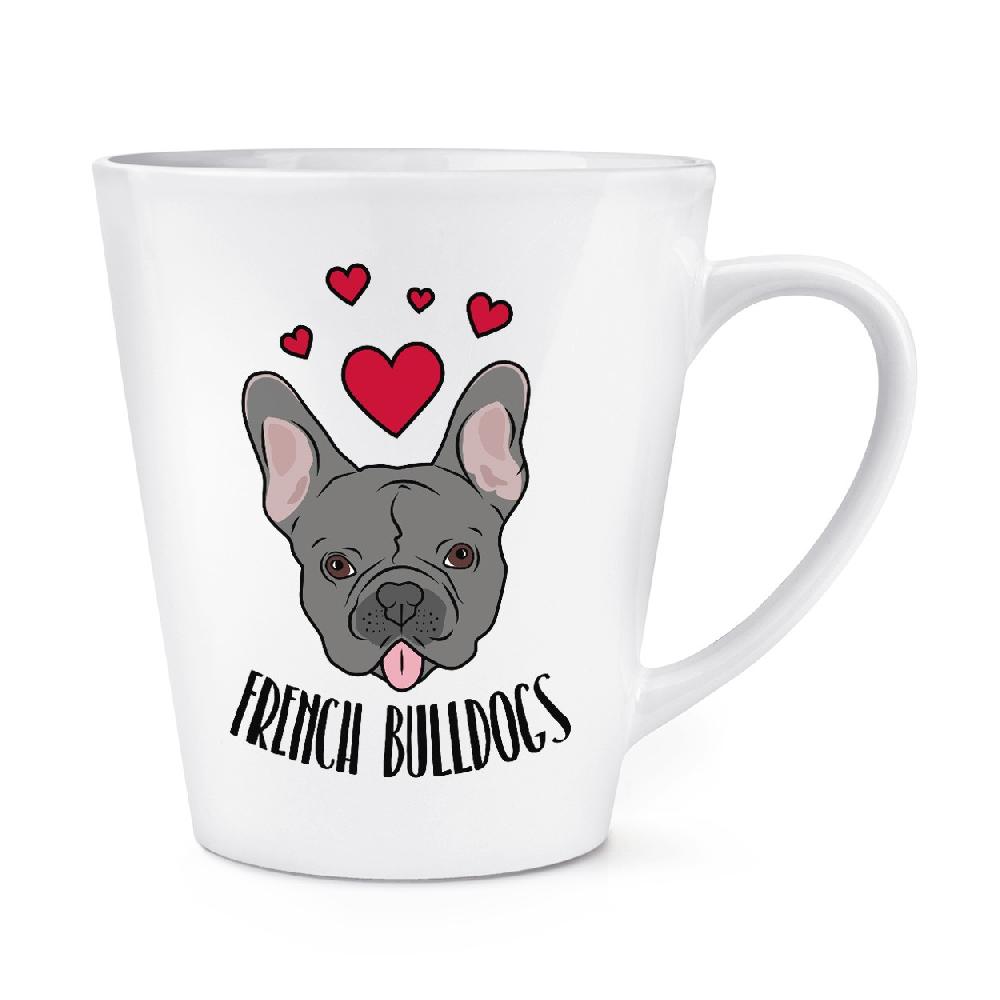 gift base Love French Bulldogs 12oz Latte Mug Cup