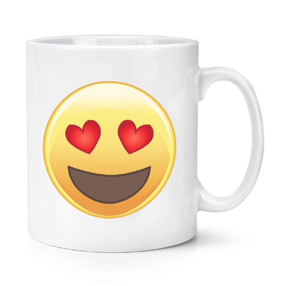 gift base Love Heart Eyed Emoji 10oz Mug Cup