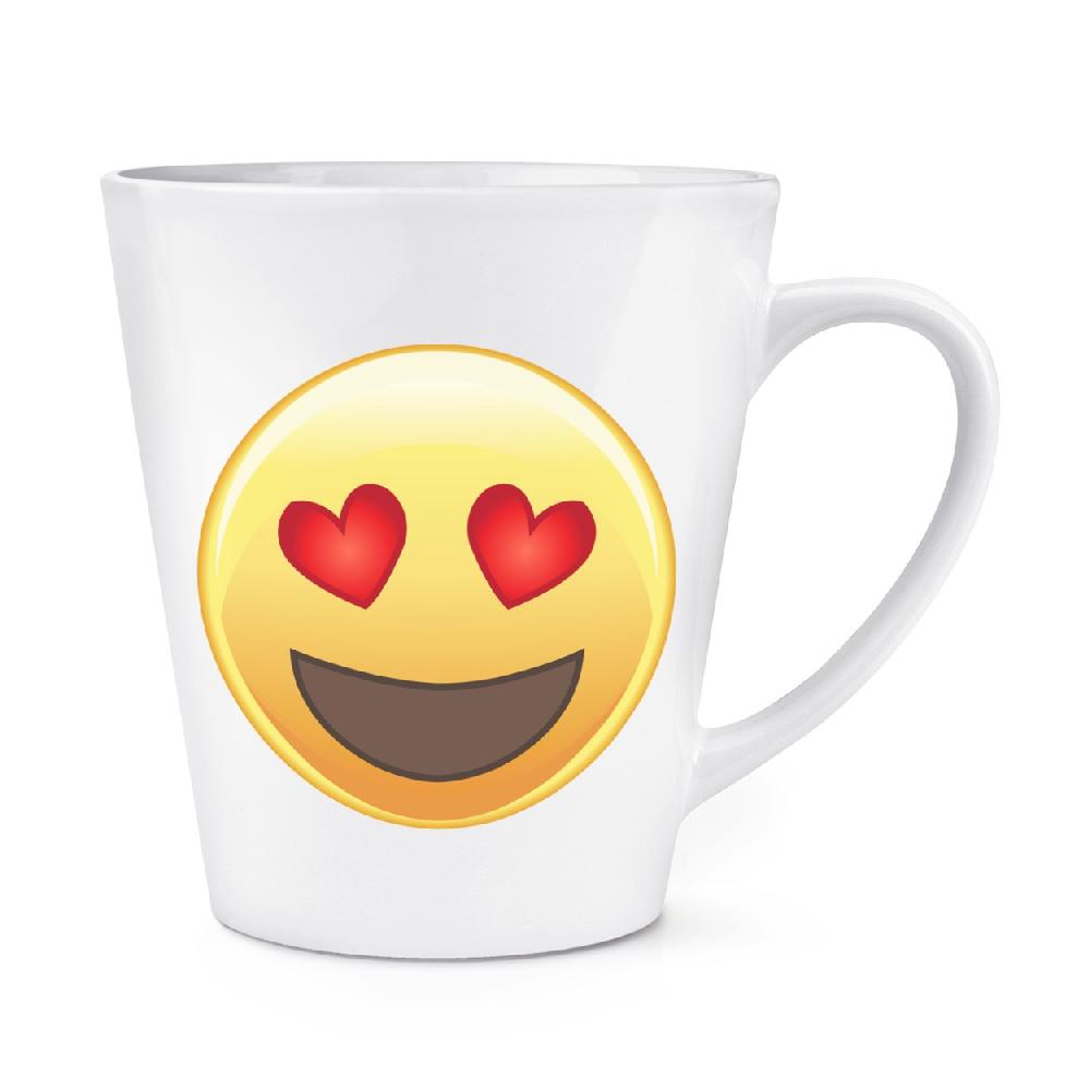 gift base Love Heart Eyed Emoji 12oz Latte Mug Cup