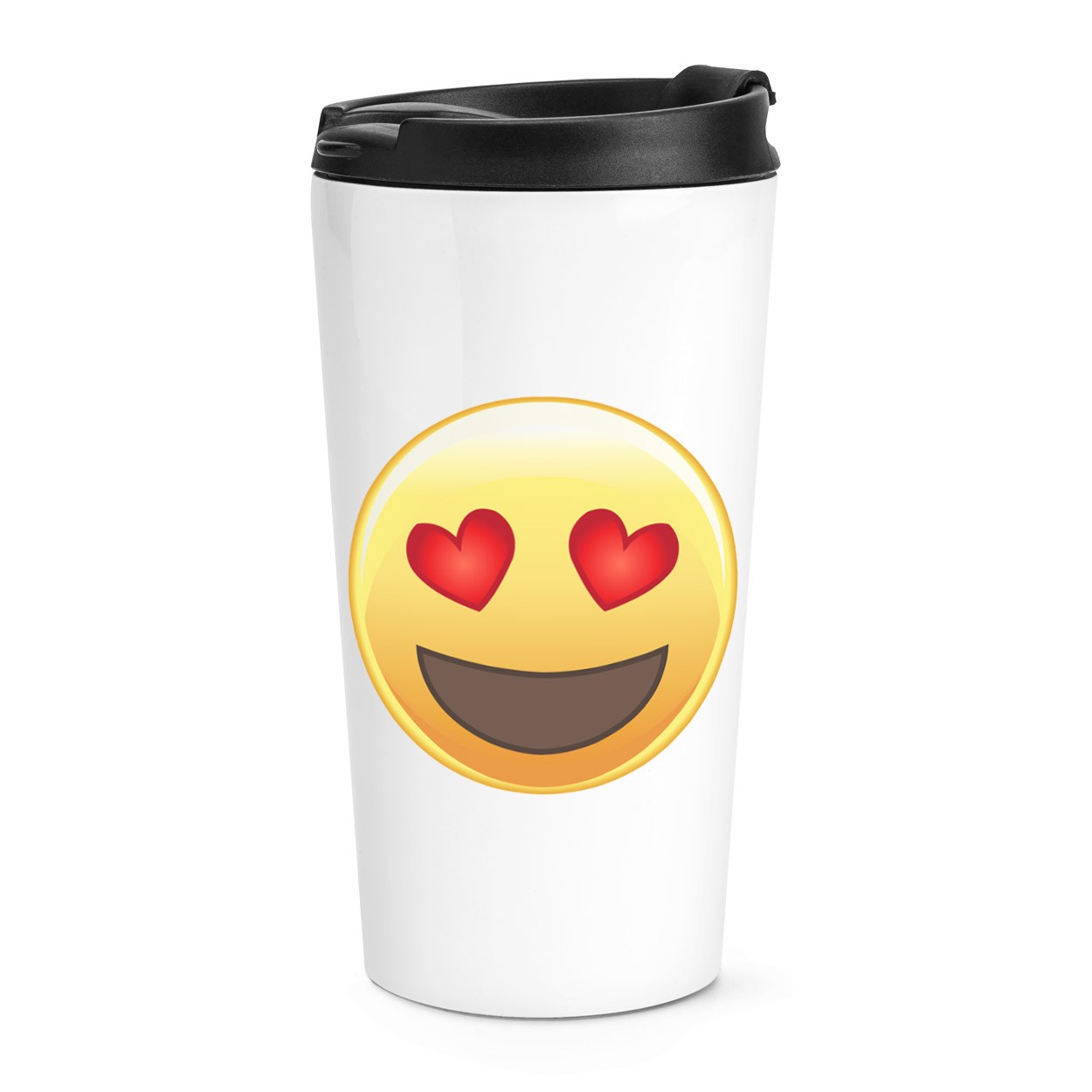 gift base Love Heart Eyed Emoji Travel Mug Cup