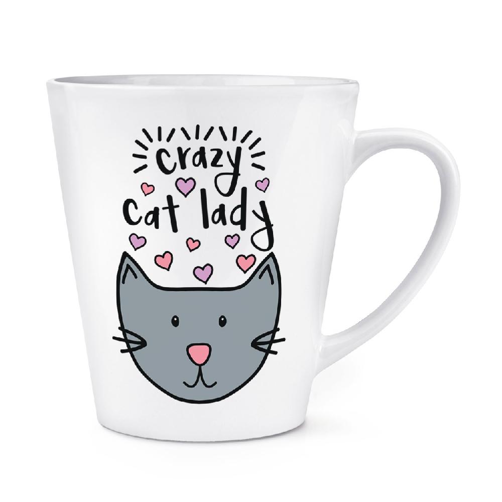 gift base Luna Crazy Cat Lady 12oz Latte Mug Cup
