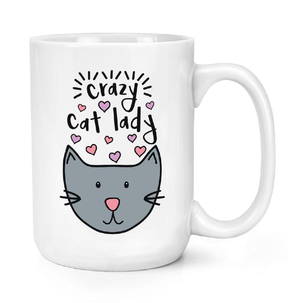 gift base Luna Crazy Cat Lady 15oz Large Mug Cup