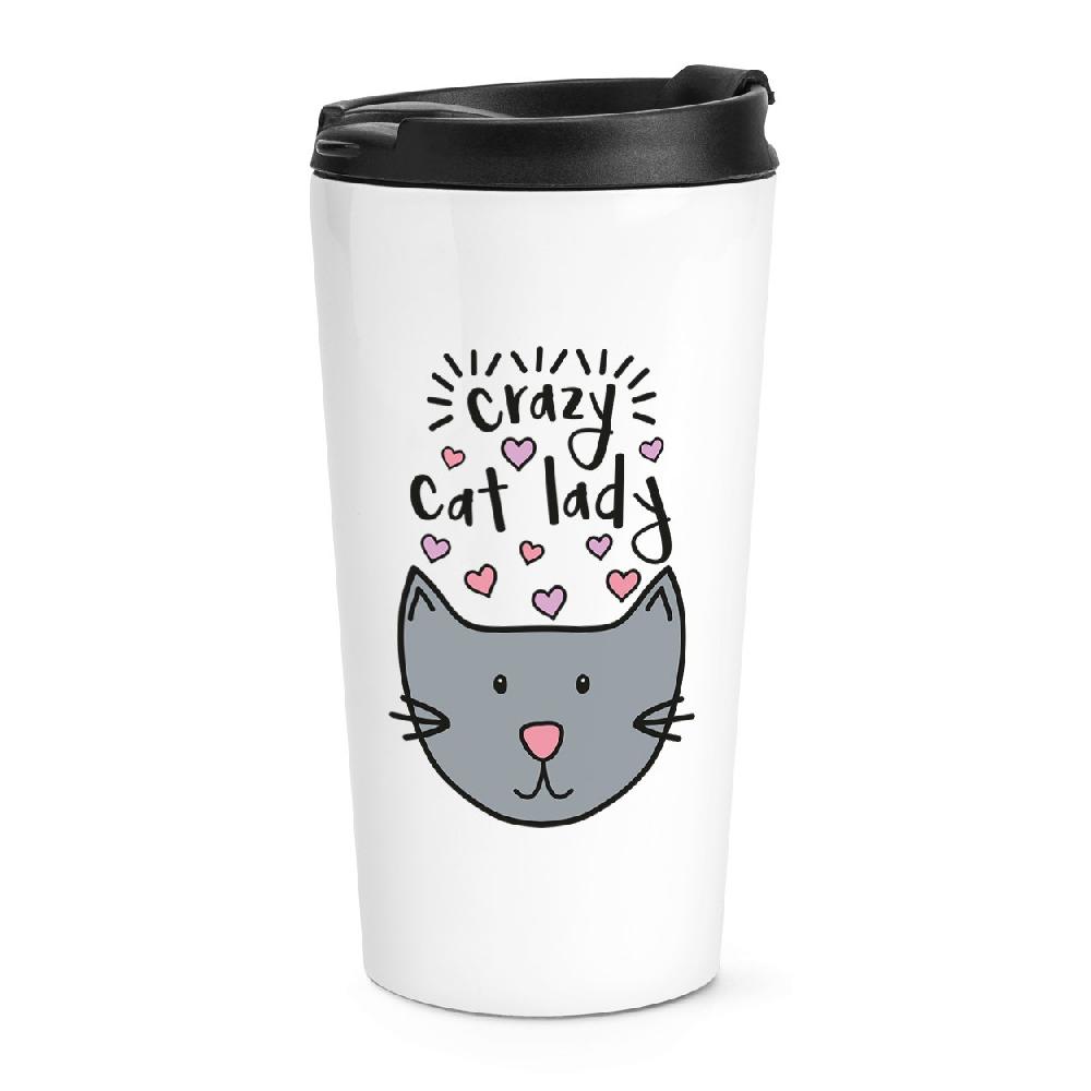 gift base Luna Crazy Cat Lady Travel Mug Cup
