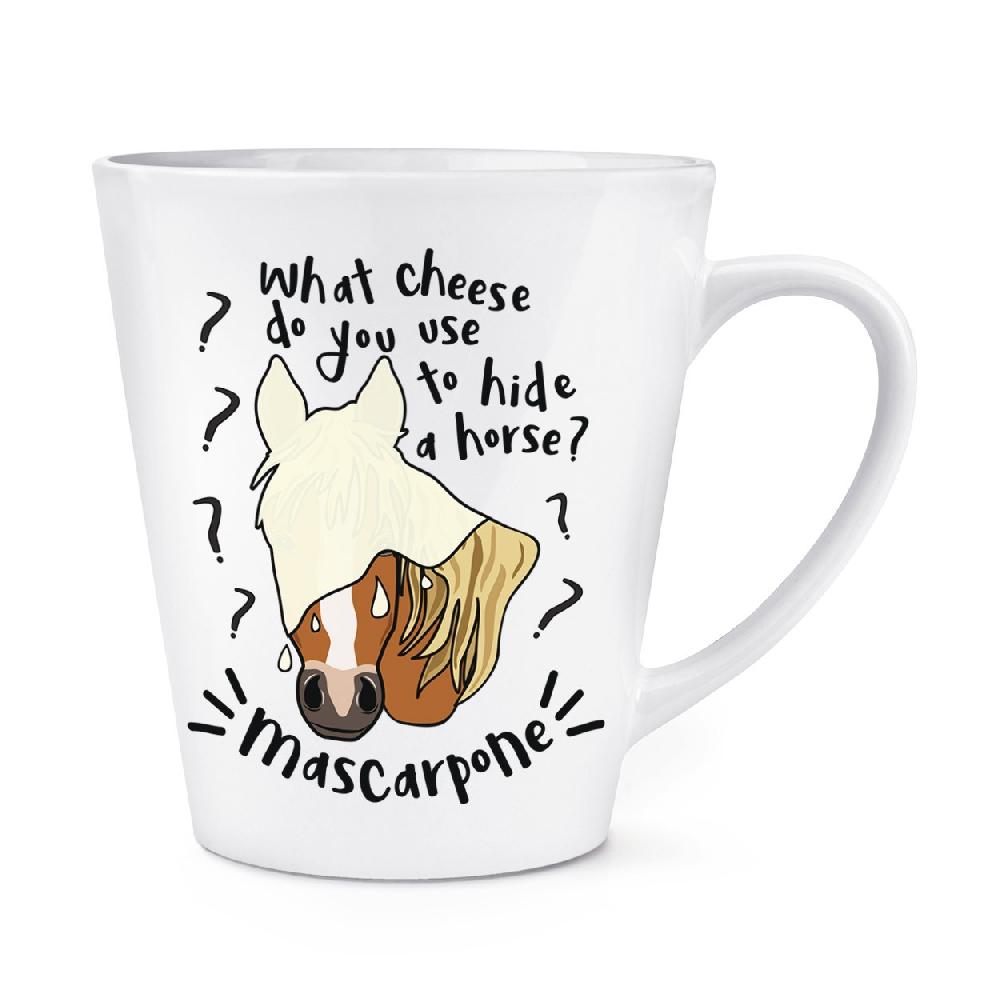 gift base Mascarpone Horse Joke 12oz Latte Mug Cup