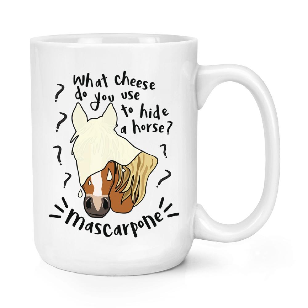 gift base Mascarpone Horse Joke 15oz Large Mug Cup