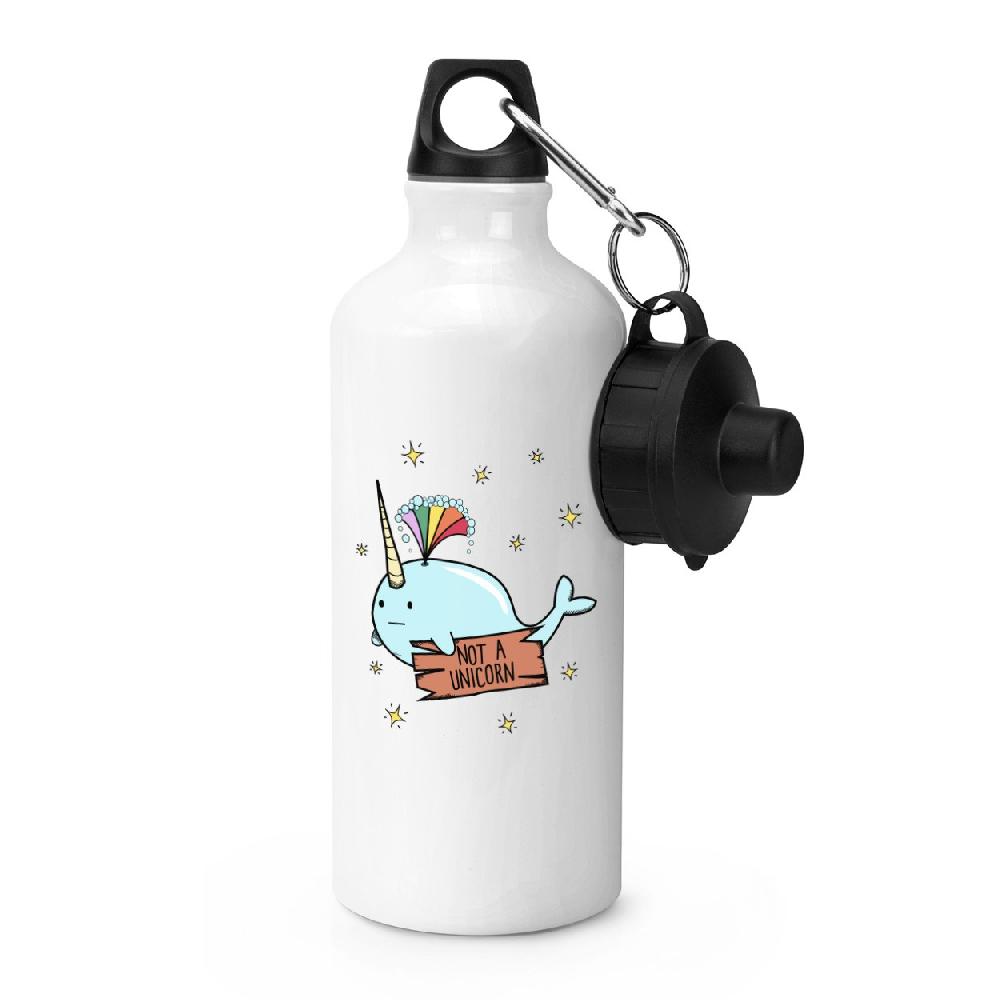 gift base Narwhal Not A Unicorn Sports Bottle