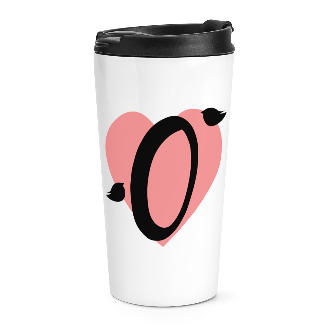 gift base O Heart Alphabet Travel Mug Cup