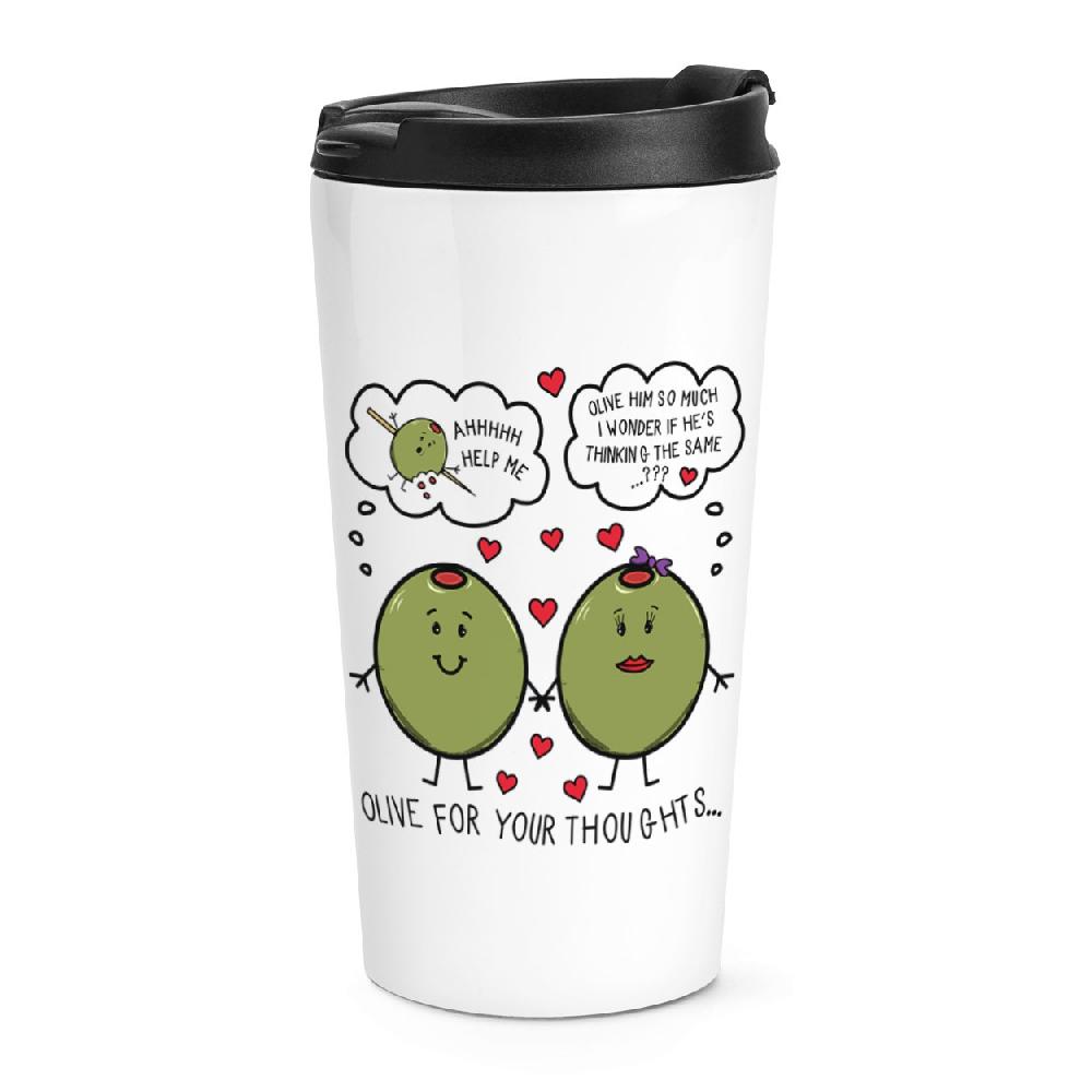 gift base Olive For Your Thoughts Travel Mug Cup