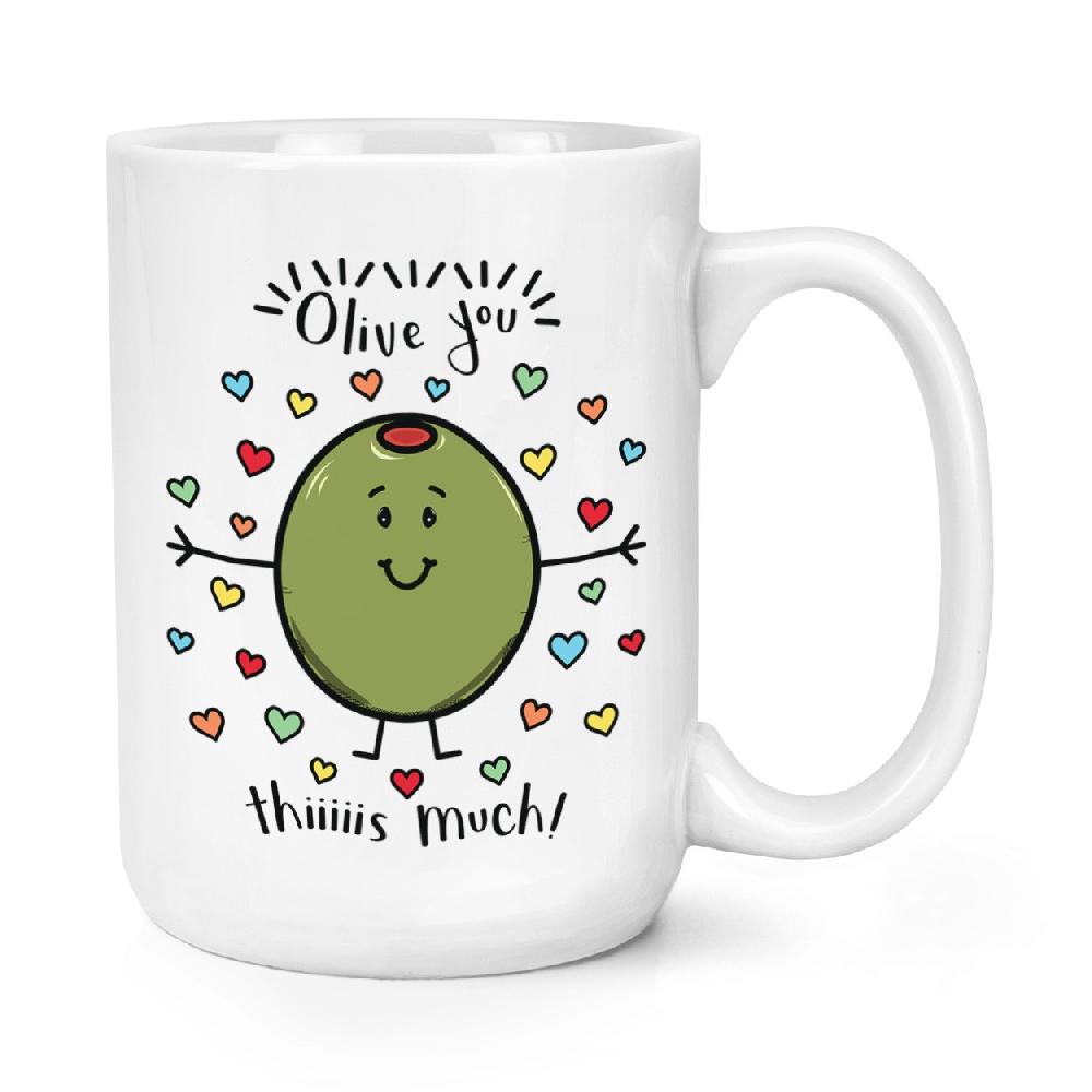 gift base Olive You This Much 15oz Large Mug Cup