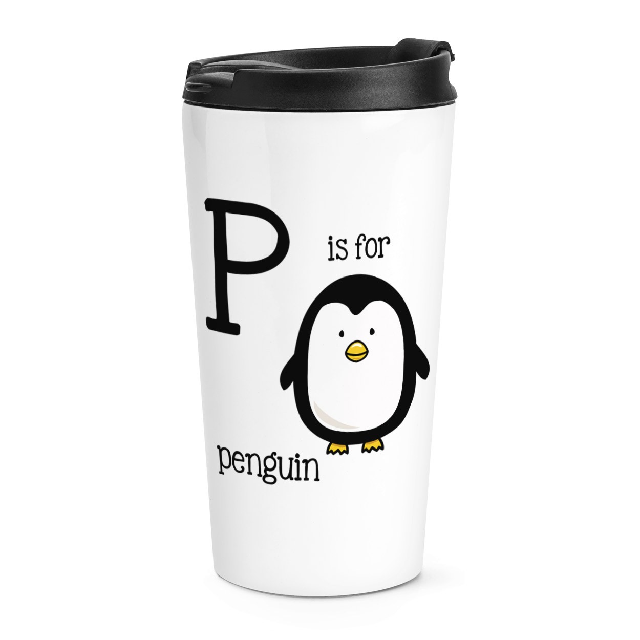gift base P Is For Penguin Travel Mug Cup