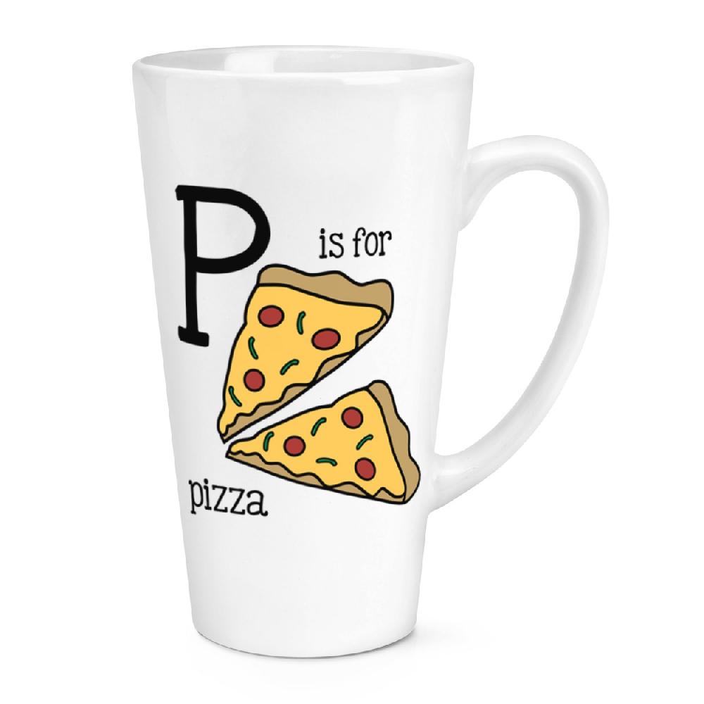 gift base P Is For Pizza 17oz Large Latte Mug Cup