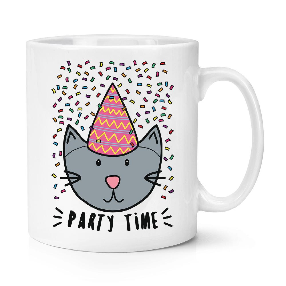 gift base Party Time Cat 10oz Mug Cup