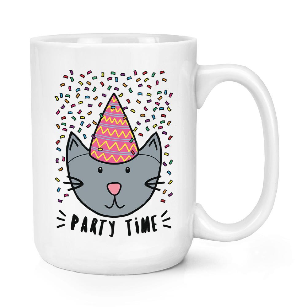gift base Party Time Cat 15oz Large Mug Cup