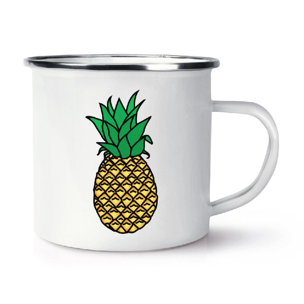 gift base Pineapple Retro Enamel Mug Cup