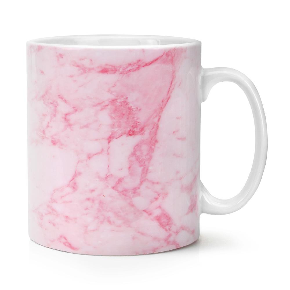 gift base Pink Marble Effect 10oz Mug Cup