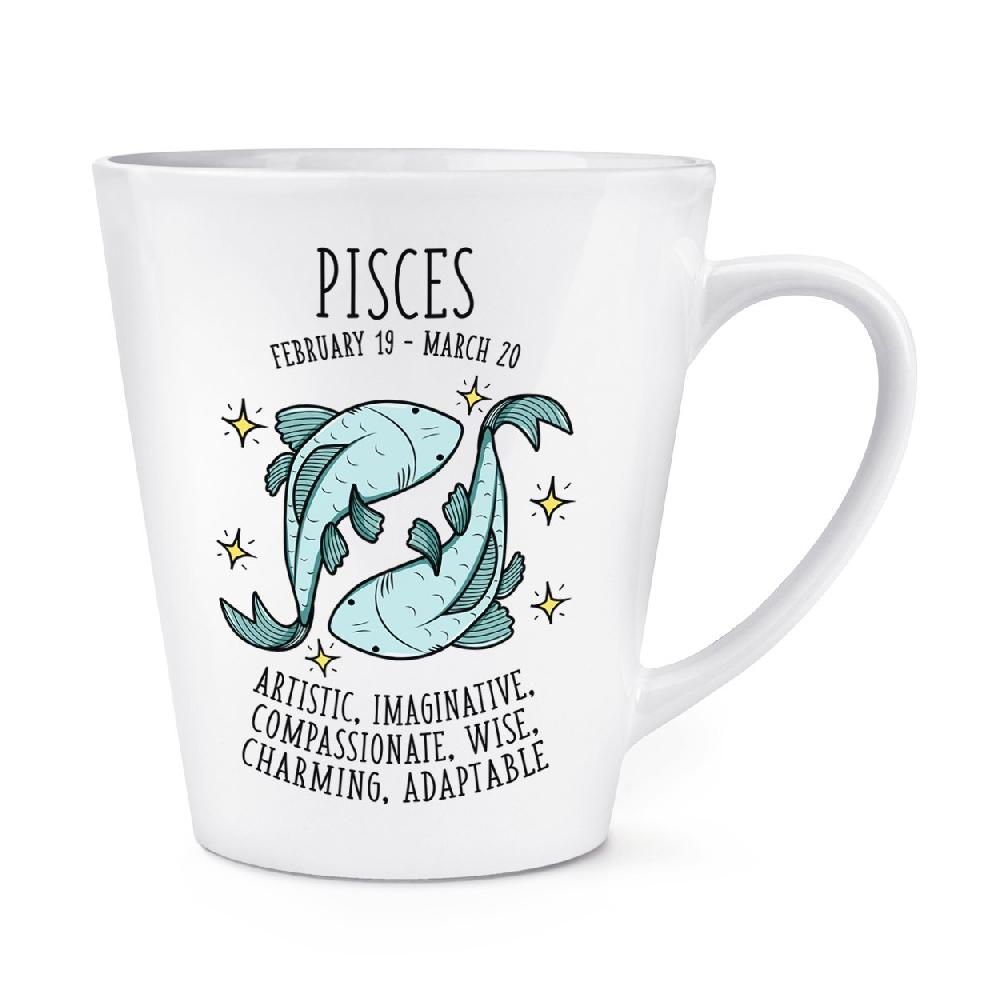 gift base Pisces Horoscope 12oz Latte Mug Cup