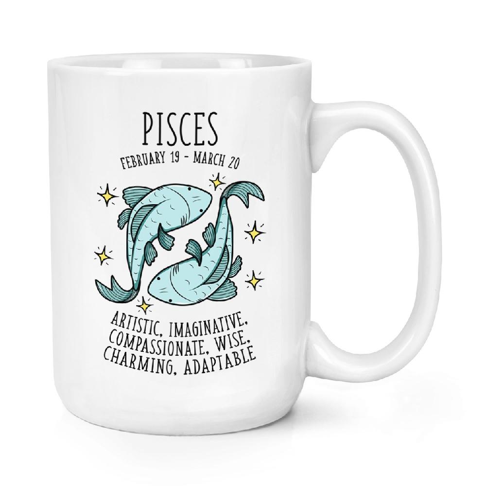 gift base Pisces Horoscope 15oz Large Mug Cup