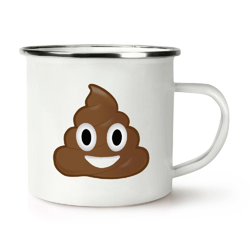 gift base Poo Poop Retro Enamel Mug Cup