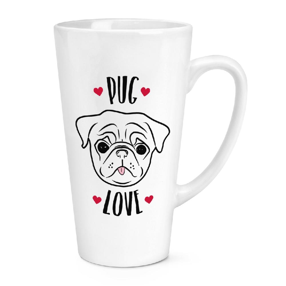 gift base Pug Love 17oz Large Latte Mug Cup