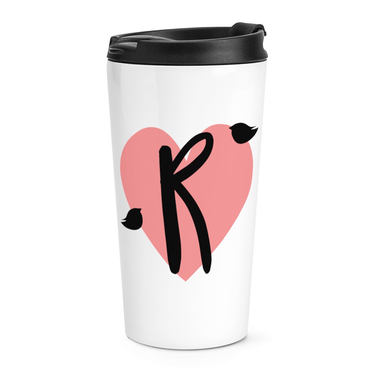 gift base R Heart Alphabet Travel Mug Cup