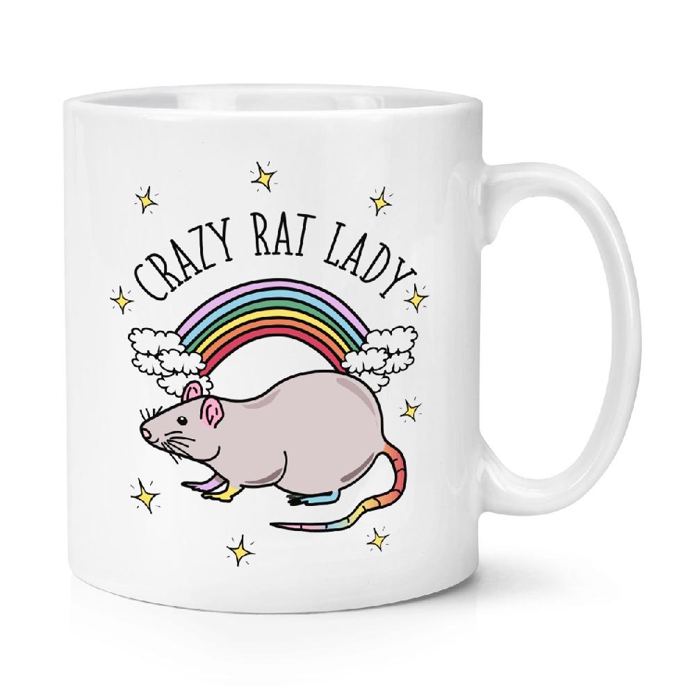 gift base Rainbow Crazy Rat Lady 10oz Mug Cup