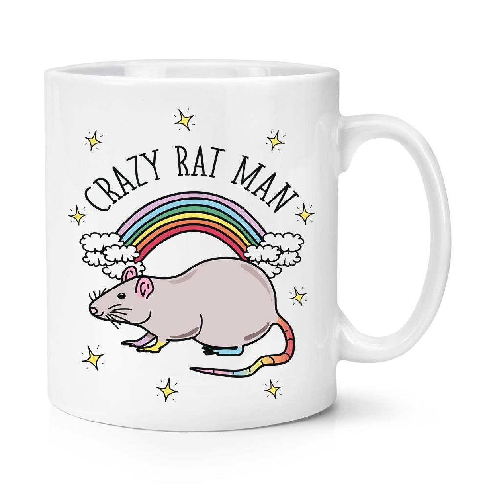 gift base Rainbow Crazy Rat Man 10oz Mug Cup