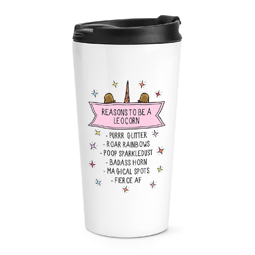 gift base Reasons To Be A Leocorn Travel Mug Cup